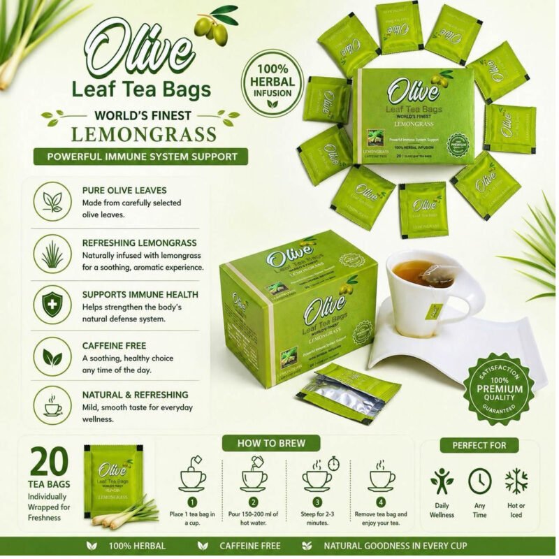 Lemongrass & Olive Leaf Tea