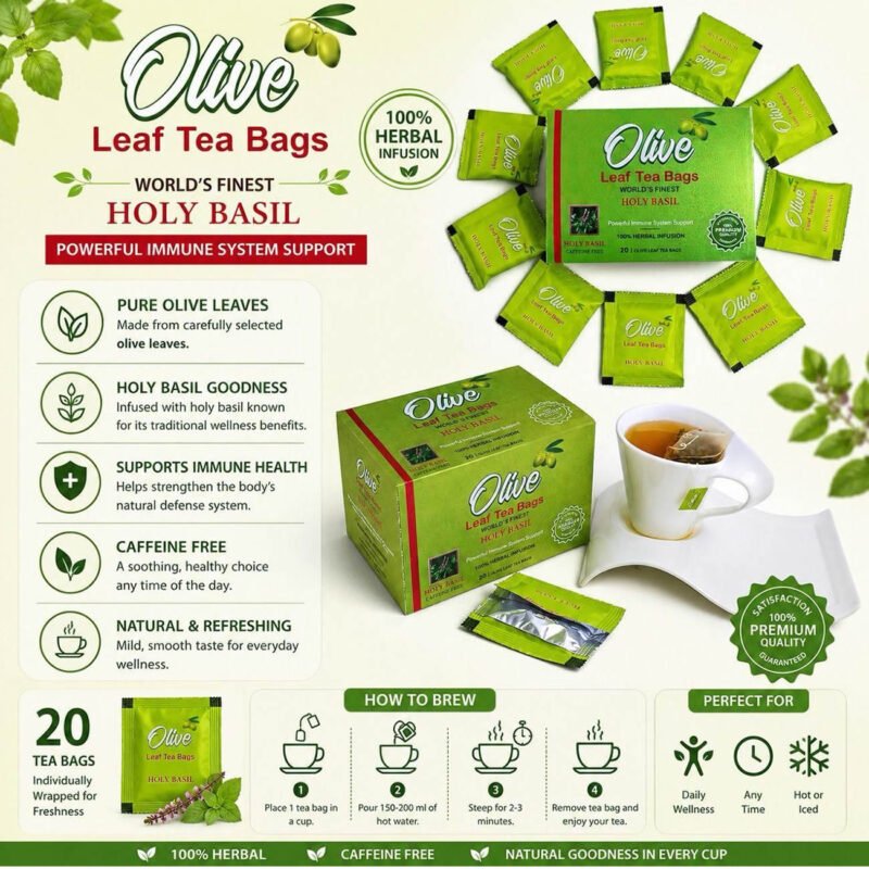 Holy Basil & Olive Leaf Tea