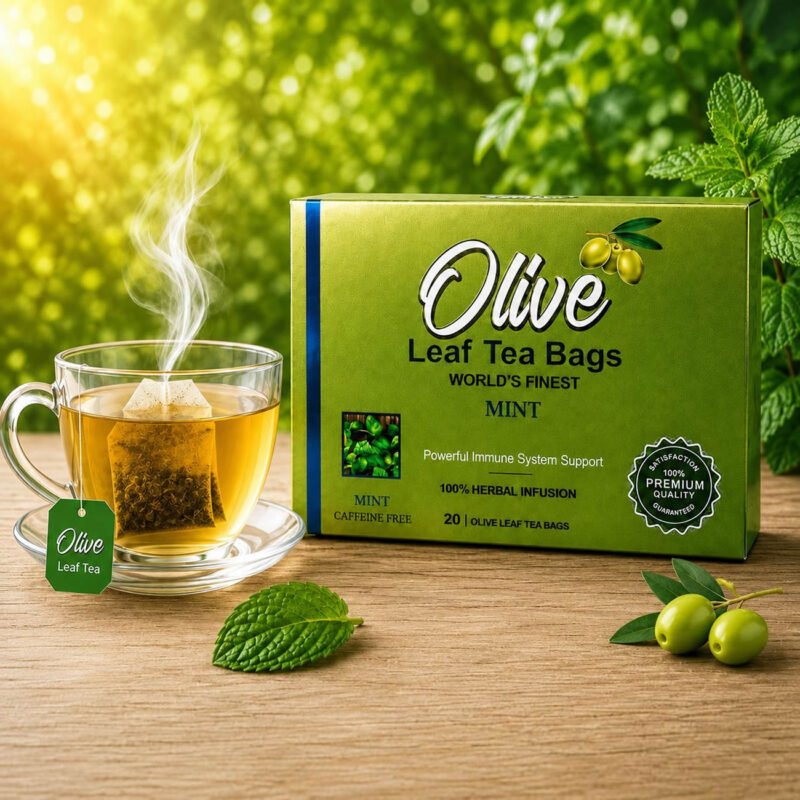 Mint & Olive Leaf Tea