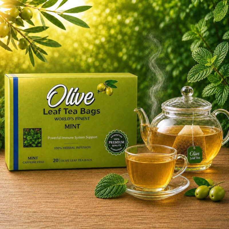 Mint & Olive Leaf Tea