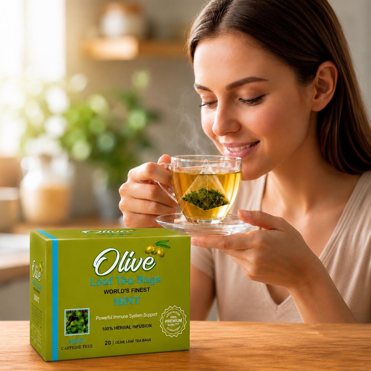 Mint & Olive Leaf Tea - Image 3