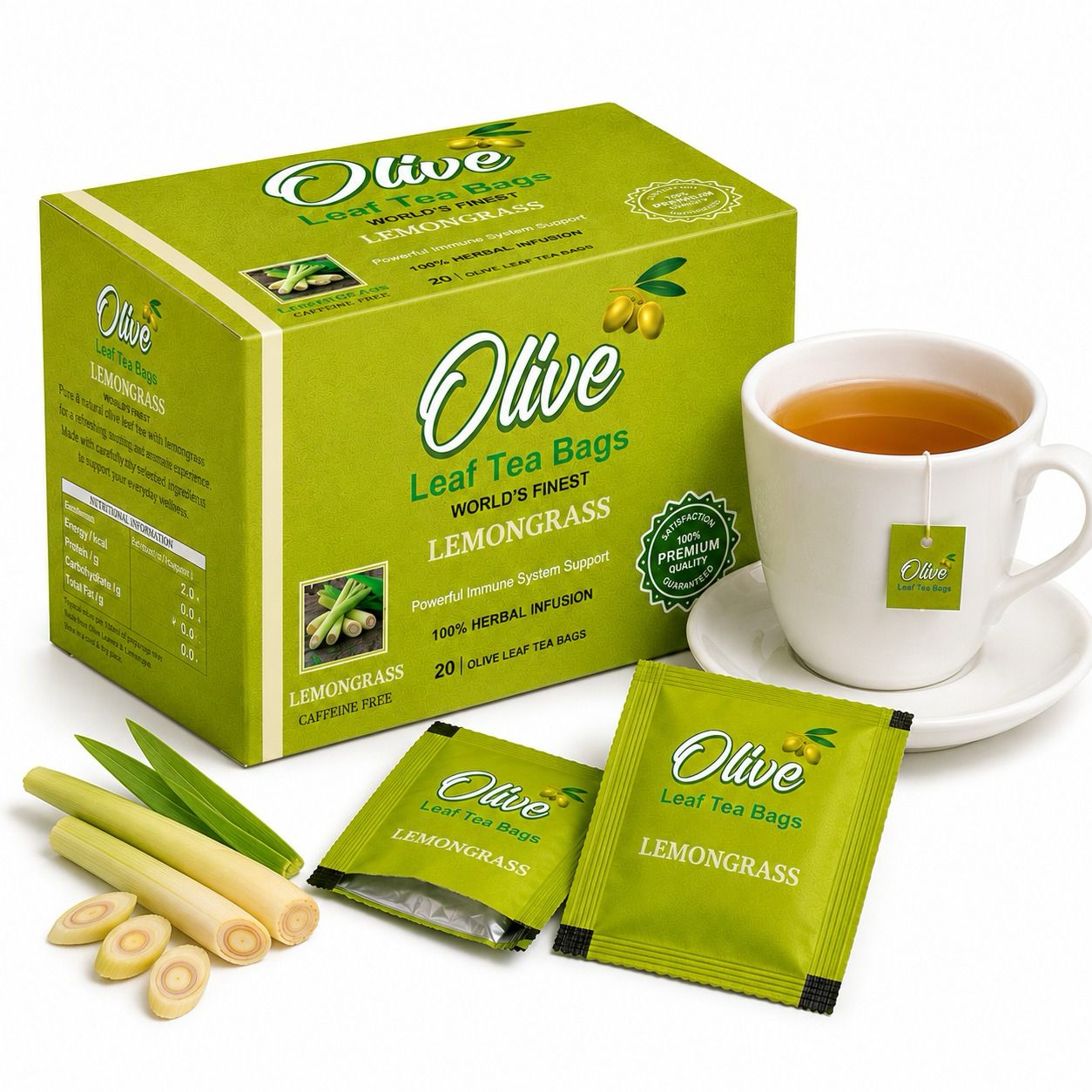 Lemongrass & Olive Leaf Tea