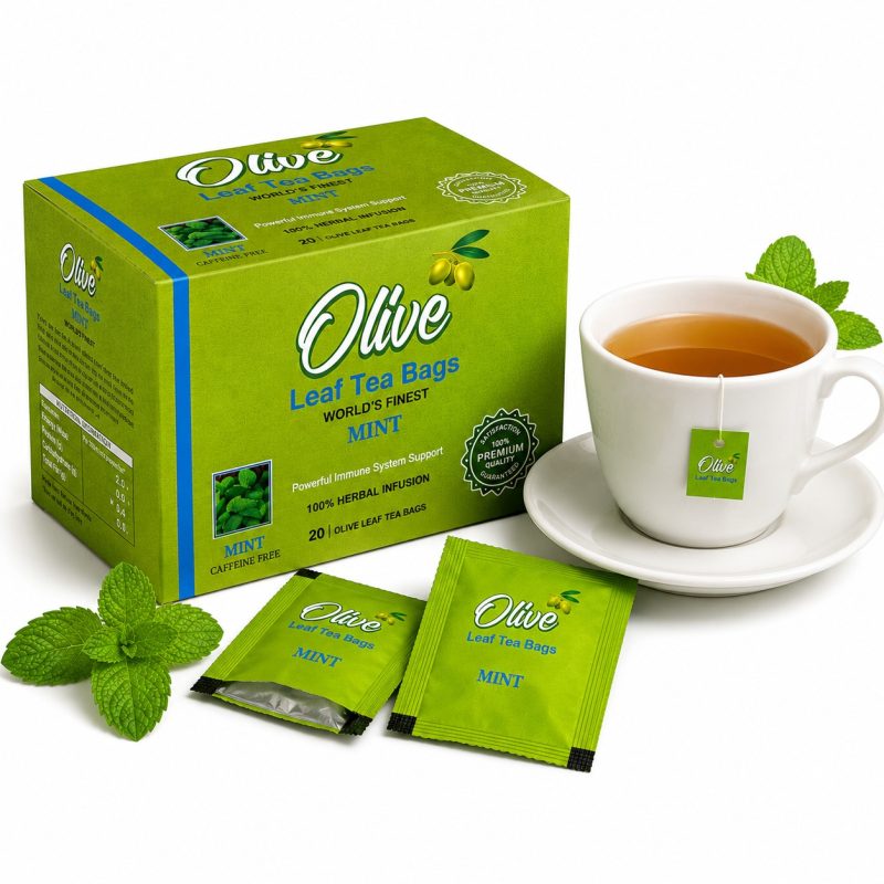Mint & Olive Leaf Tea